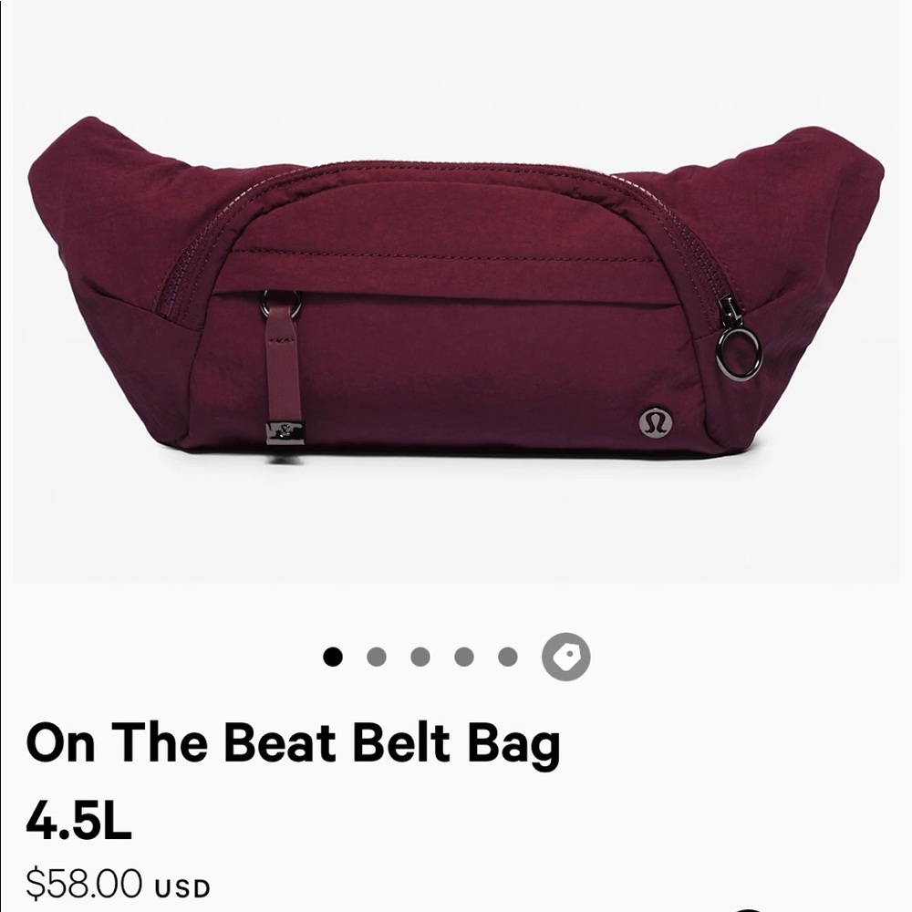 Lululemon on the beat belt bag — BLACK